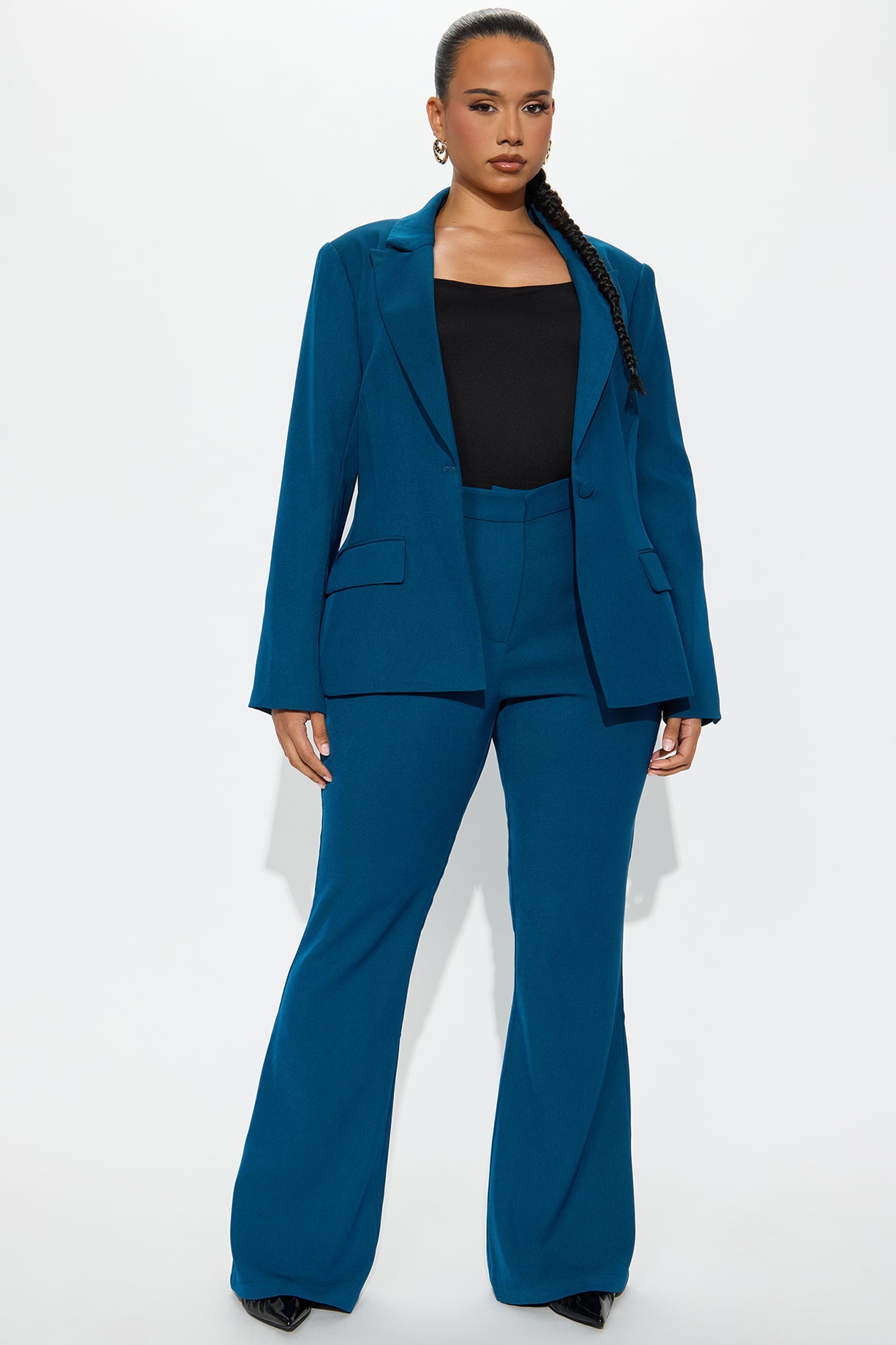 Breaking Even Flare Trouser - Navy