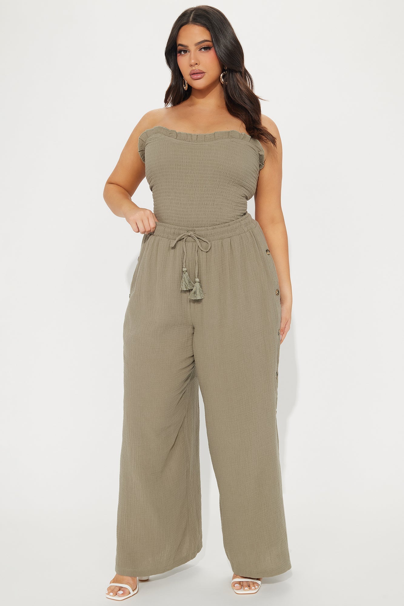 Main Character Pant Set - Olive