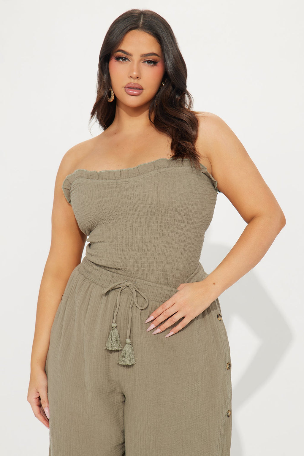 Main Character Pant Set - Olive