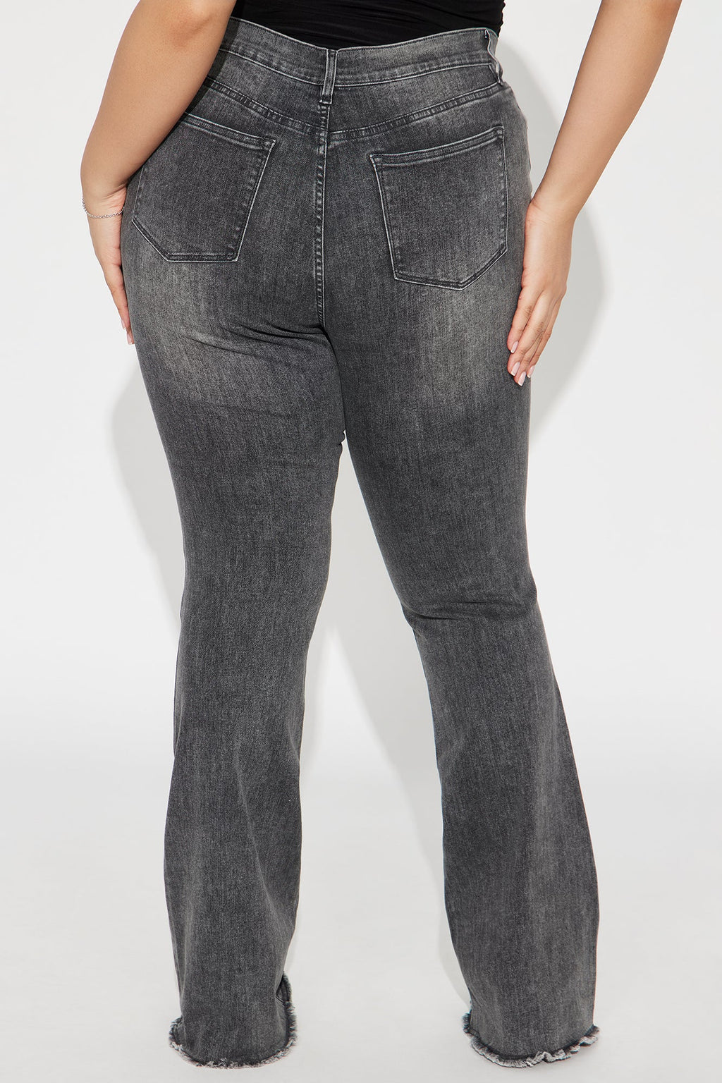 Tall Best Behavior Stretch Flare Jean - Black Wash