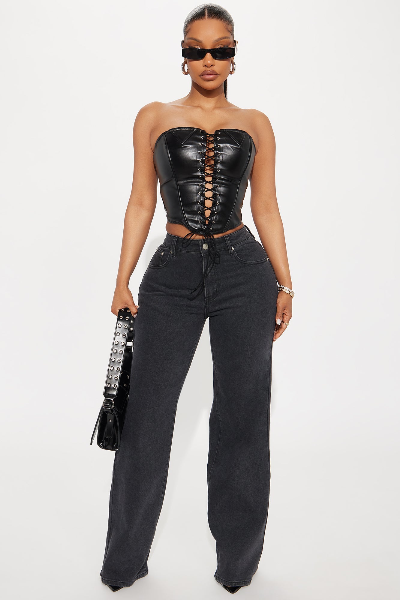 Bonafide Basic Straight Leg Jeans - Black Wash