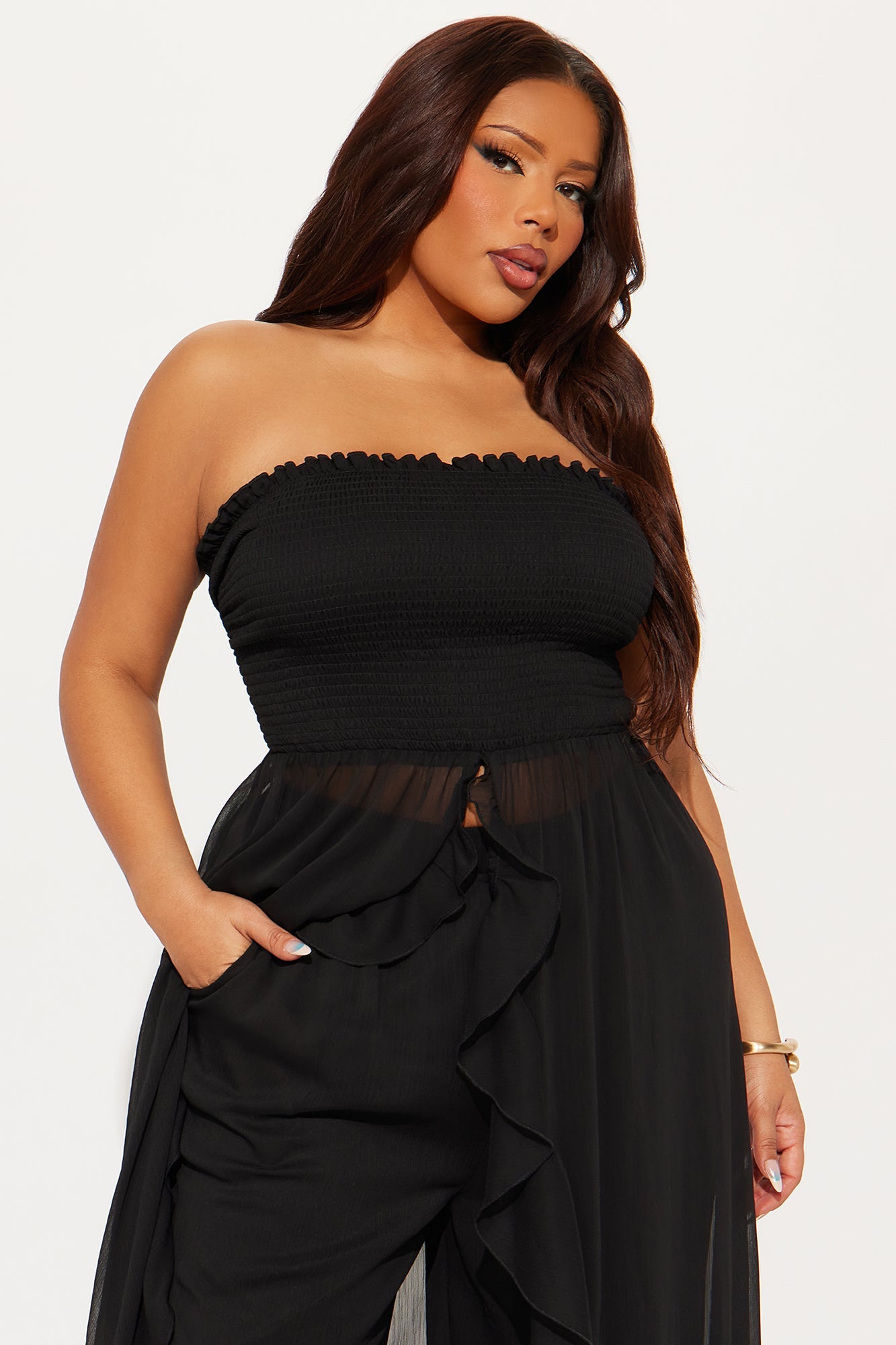 Baby Isabella Solid Pant Set - Black