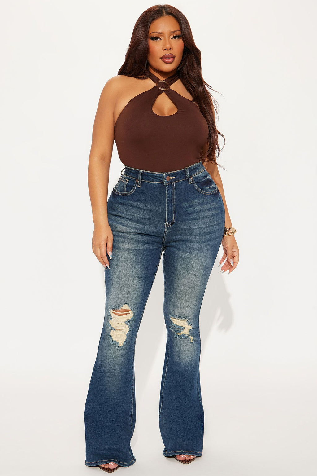 Girl Bye High Rise Flare Jeans - Dark Wash