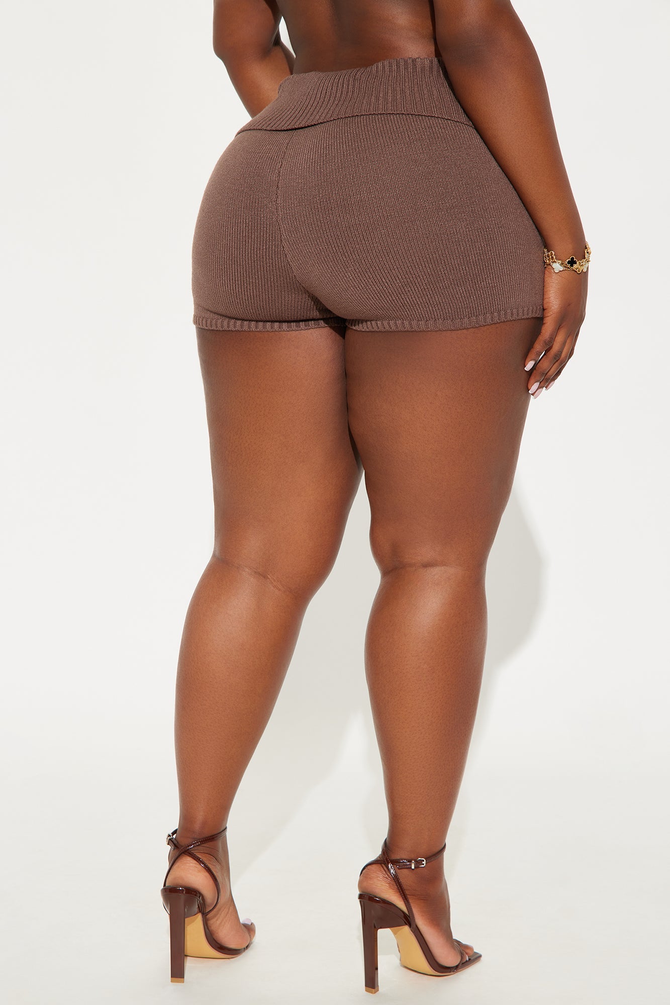 Lounging Around Sweater Short - Chocolate