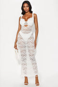 So Infatuated Lace Maxi Dress - White
