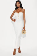 Priyanka Bandage Maxi Dress - White