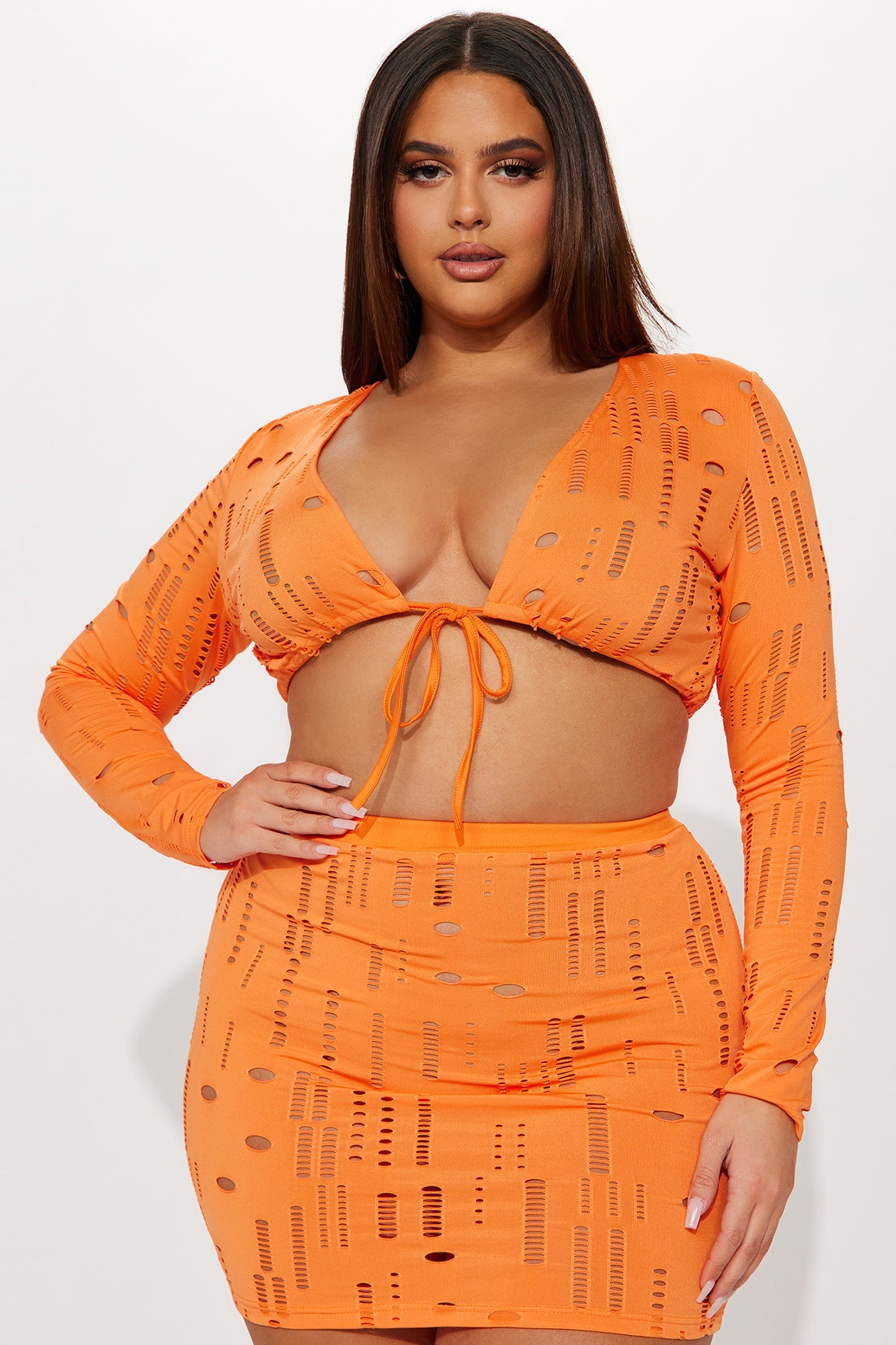 Fun Day Skirt Set - Orange