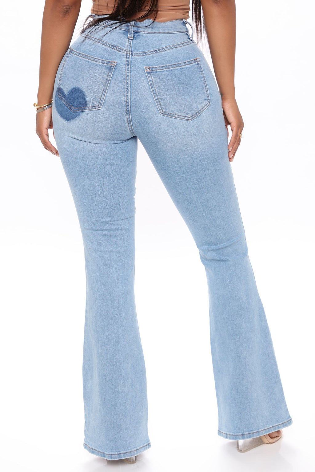 Dare To Flare Jeans - Medium Blue Wash
