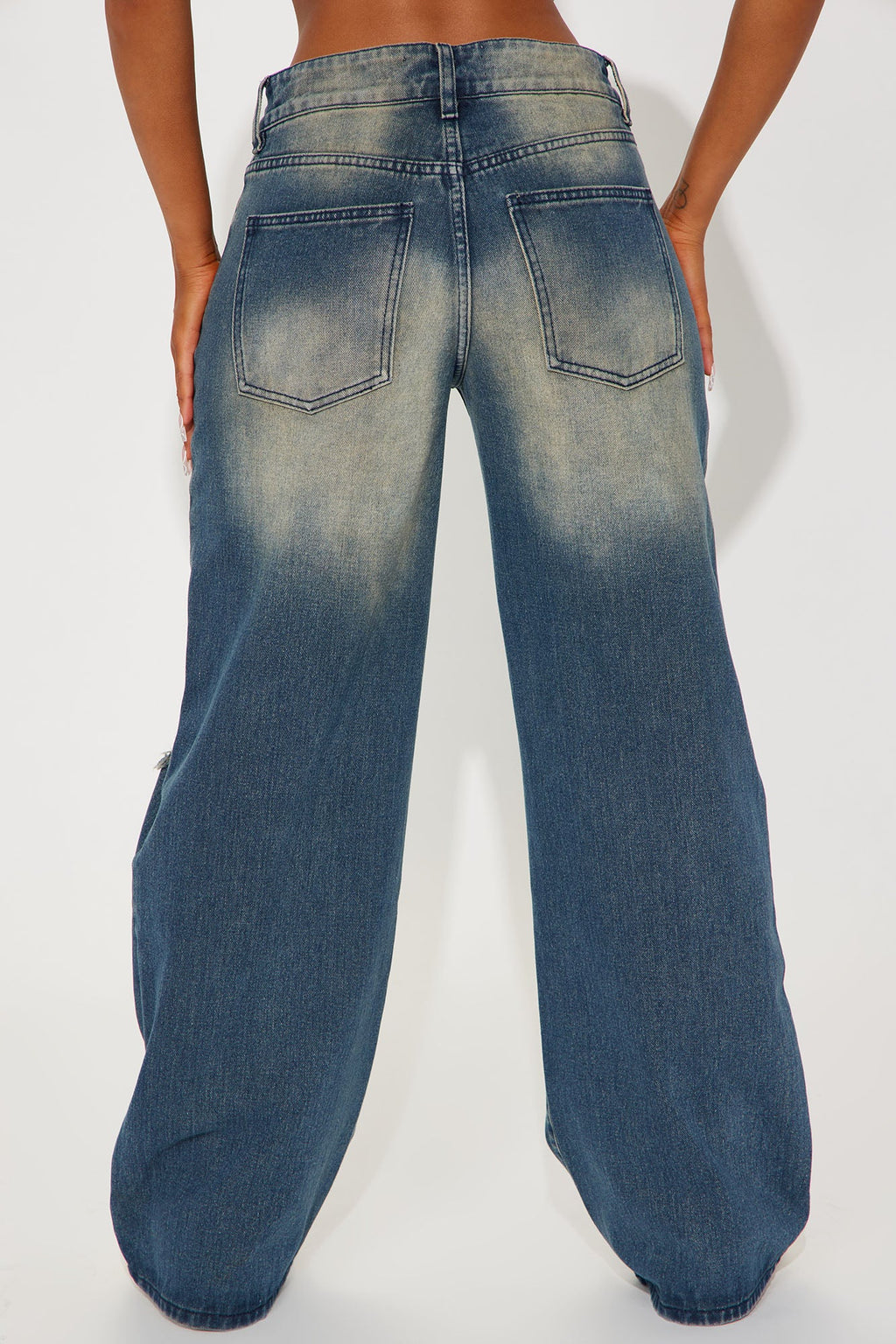 Afternoon Delight Baggy Jeans - Dark Wash