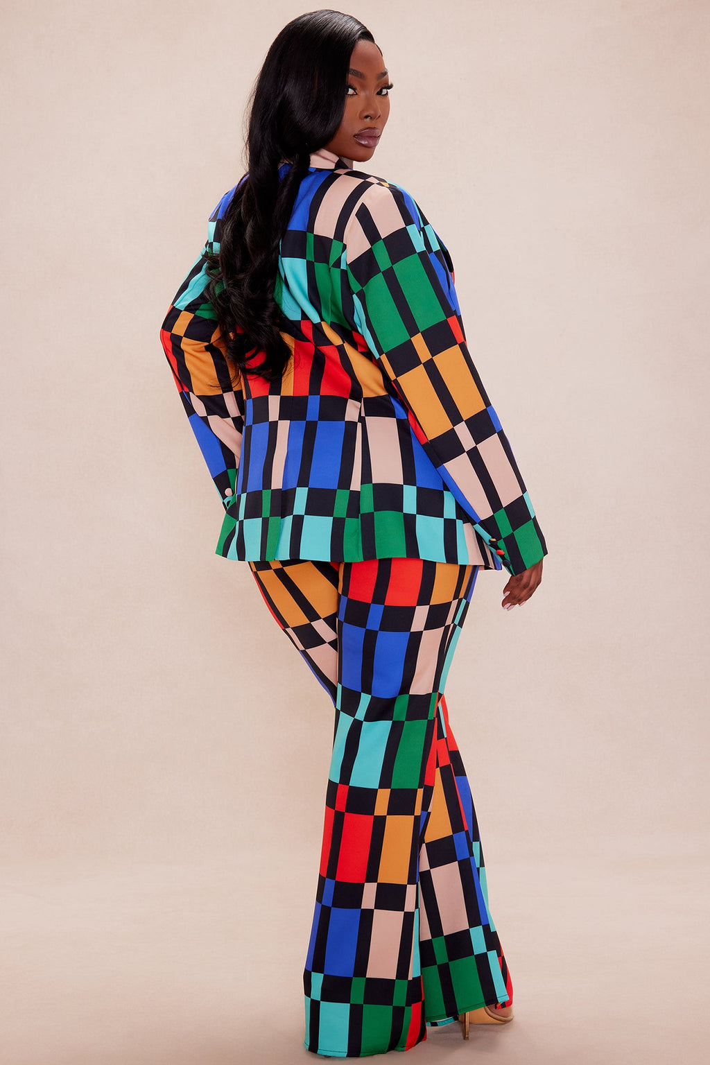 Julia Blazer Suit Set - Multi Color