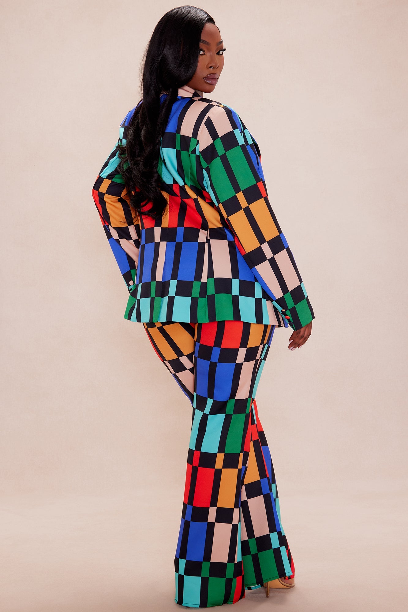 Julia Blazer Suit Set - Multi Color