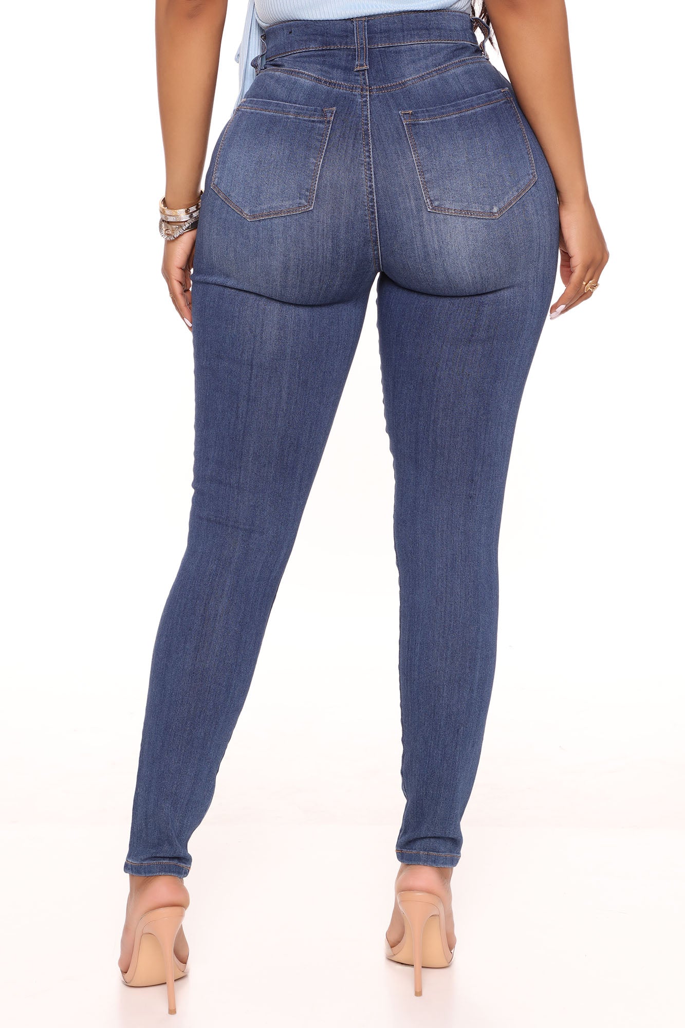 Emma Super Stretch High Rise Skinny Jean - Medium Wash