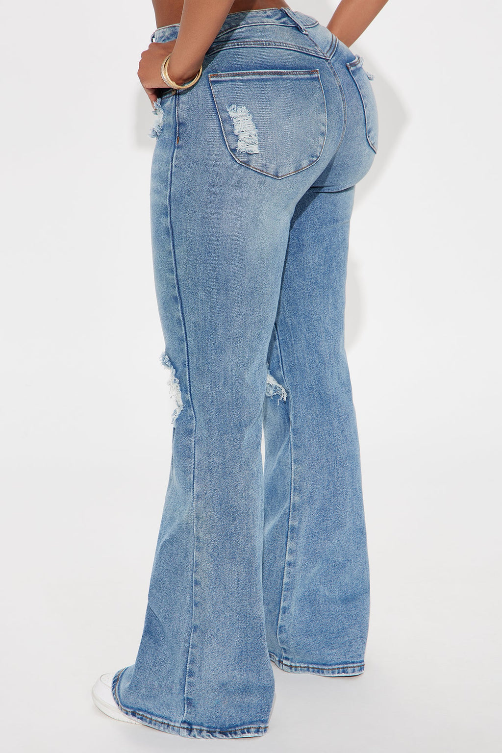 Always First Ripped Flare Jeans - Medium Wash