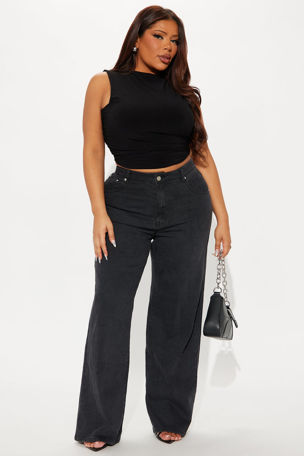 Bonafide Basic Straight Leg Jeans - Black Wash