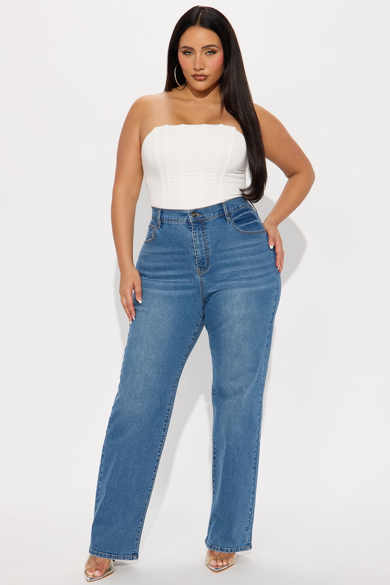 Tall Nova 90s Straight Leg Jeans - Medium Blue Wash
