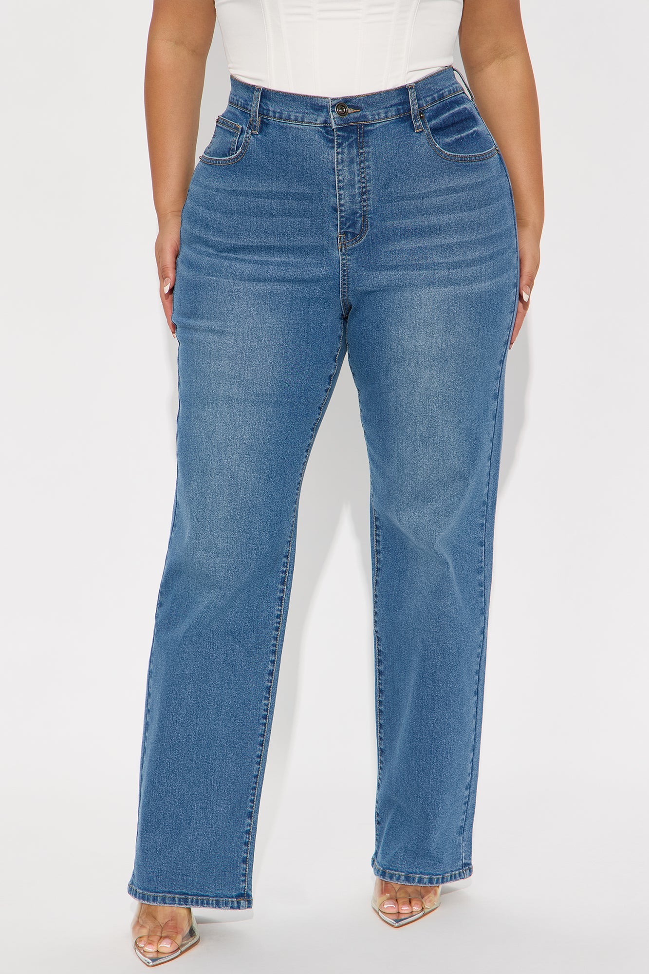 Tall Nova 90s Straight Leg Jeans - Medium Blue Wash