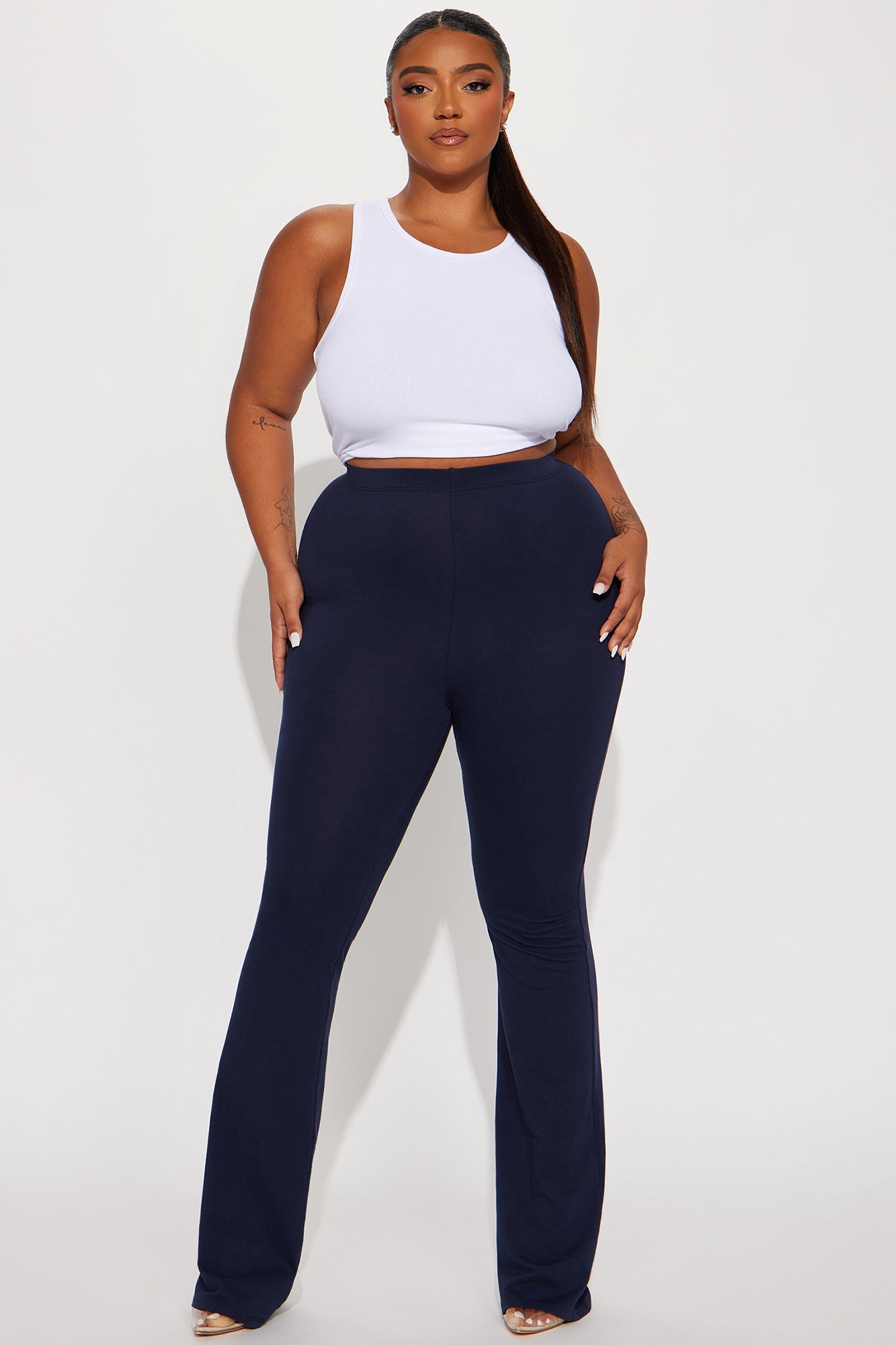 Tall Adriana Flare Pant - Navy