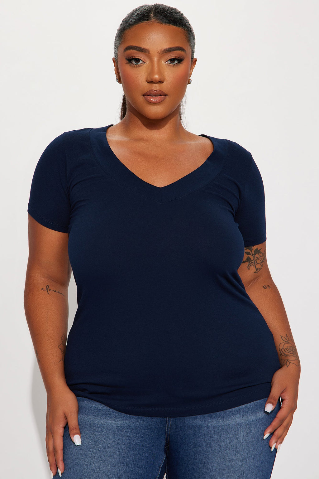 Not On My Level Top - Navy