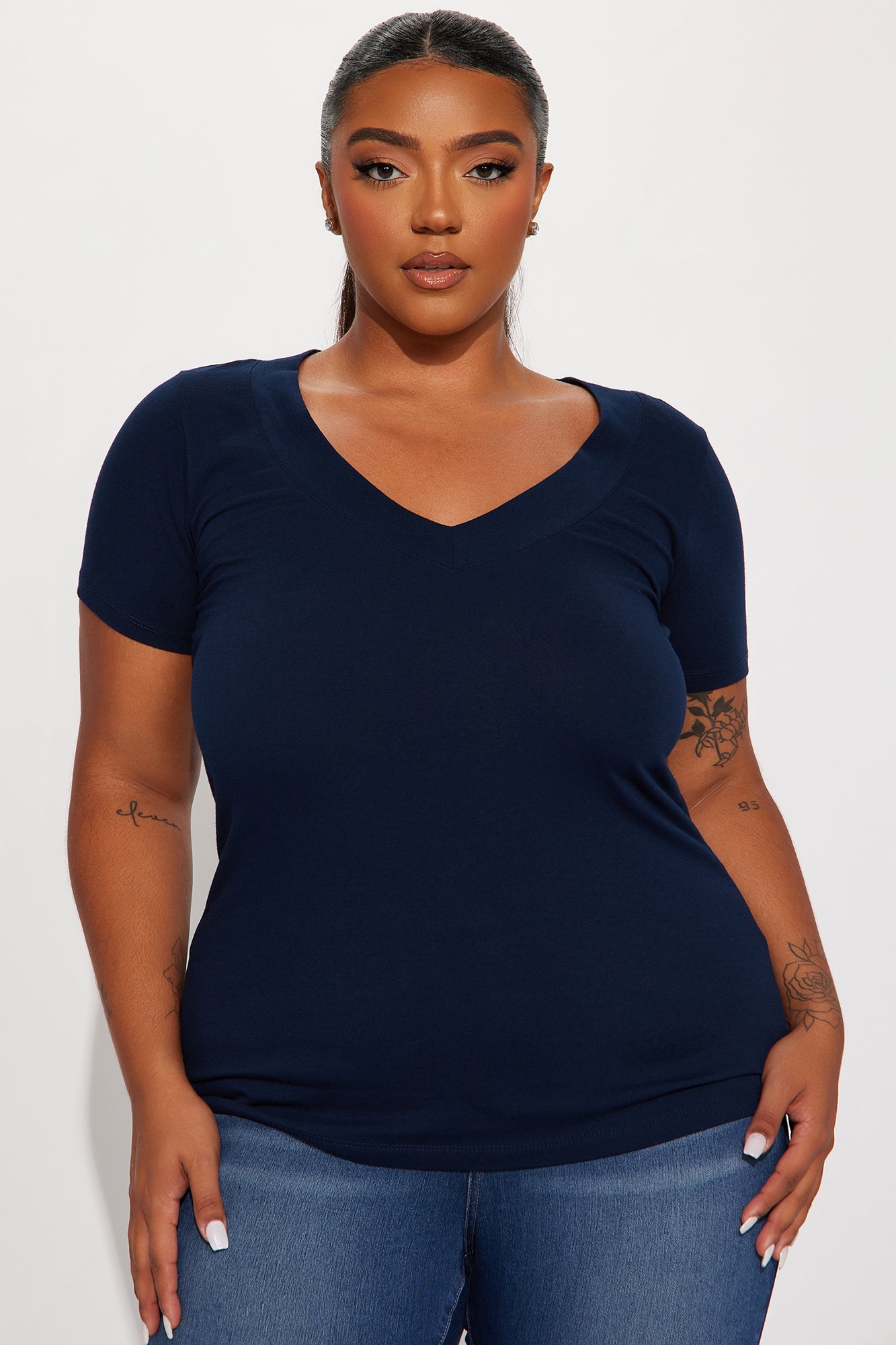 Not On My Level Top - Navy