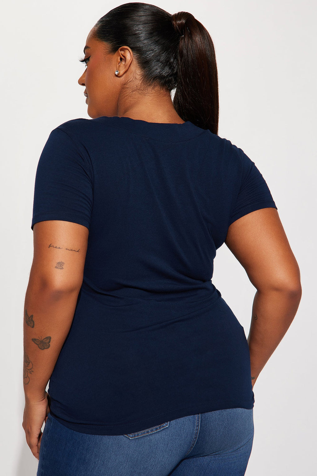 Not On My Level Top - Navy