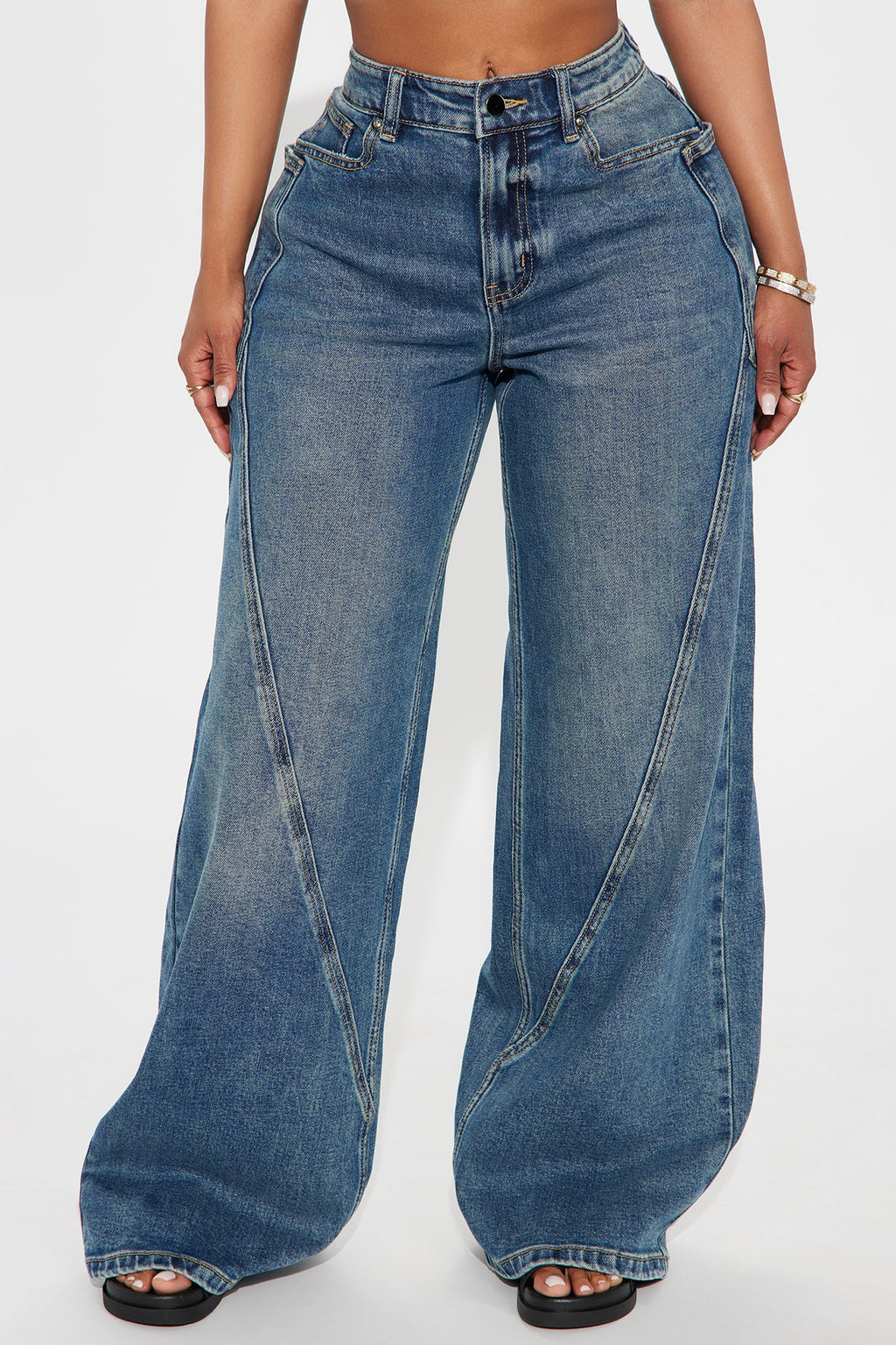 Taking Space Baggy Jeans - Dark Wash
