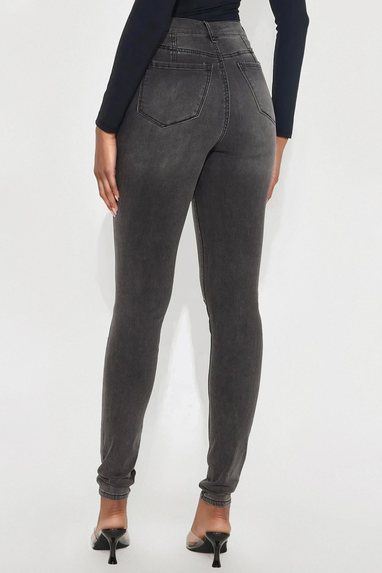 Tall Our Favorite High Rise Skinny Jeans - Grey