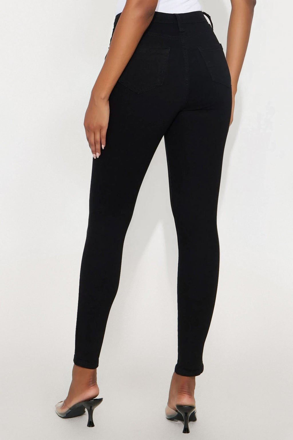 Tall Harper High Rise Stretch Skinny Jeans - Black