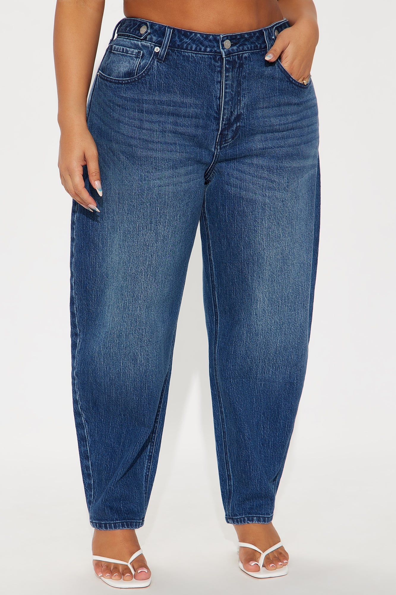 For The Record Stretch Taper Leg Jeans - Dark Wash