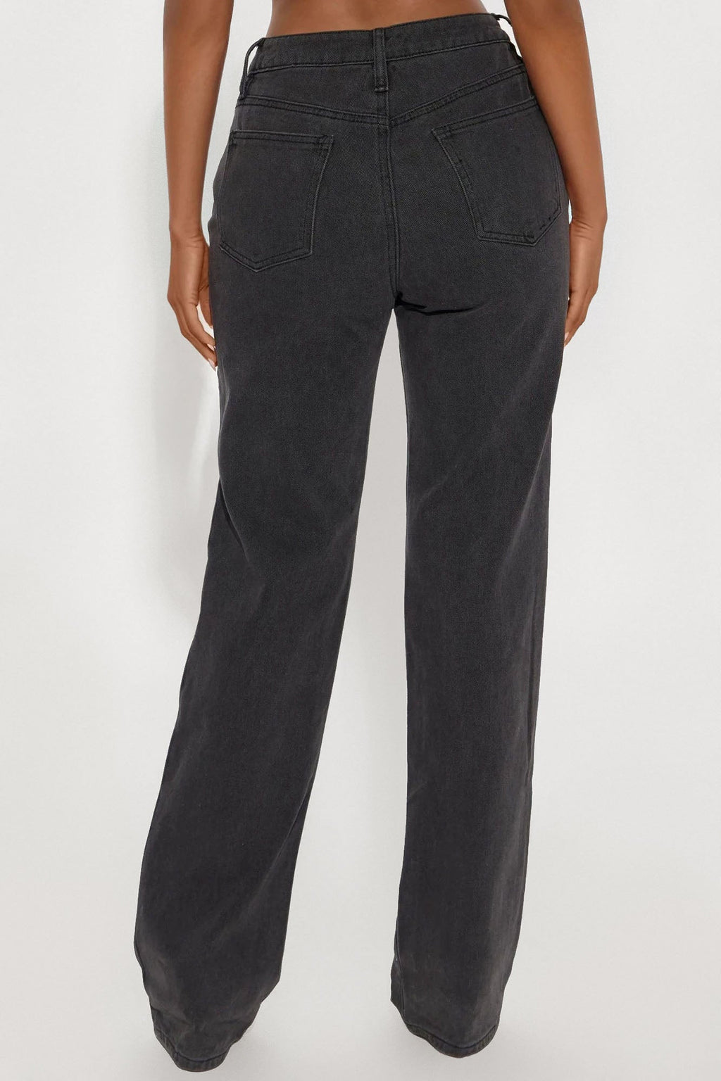 Tall Get It Straight Slouch Fit Jeans - Black