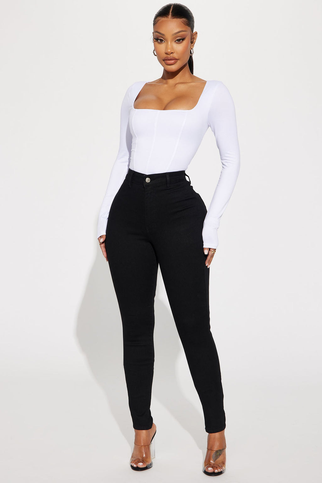 Enough Said High Stretch Skinny Jean - Black