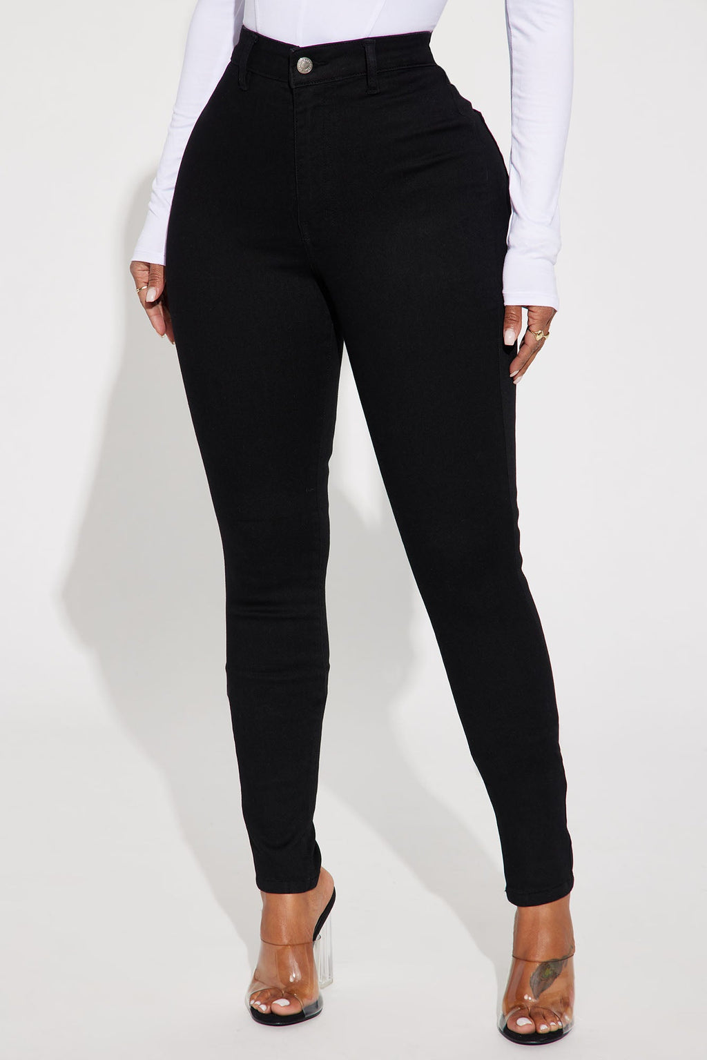 Enough Said High Stretch Skinny Jean - Black