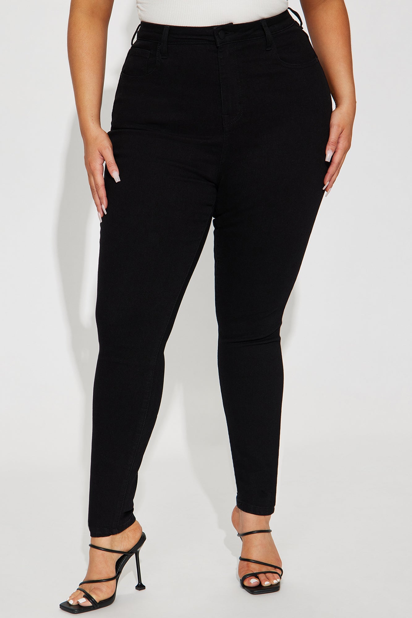 Tall Harper High Rise Stretch Skinny Jeans - Black