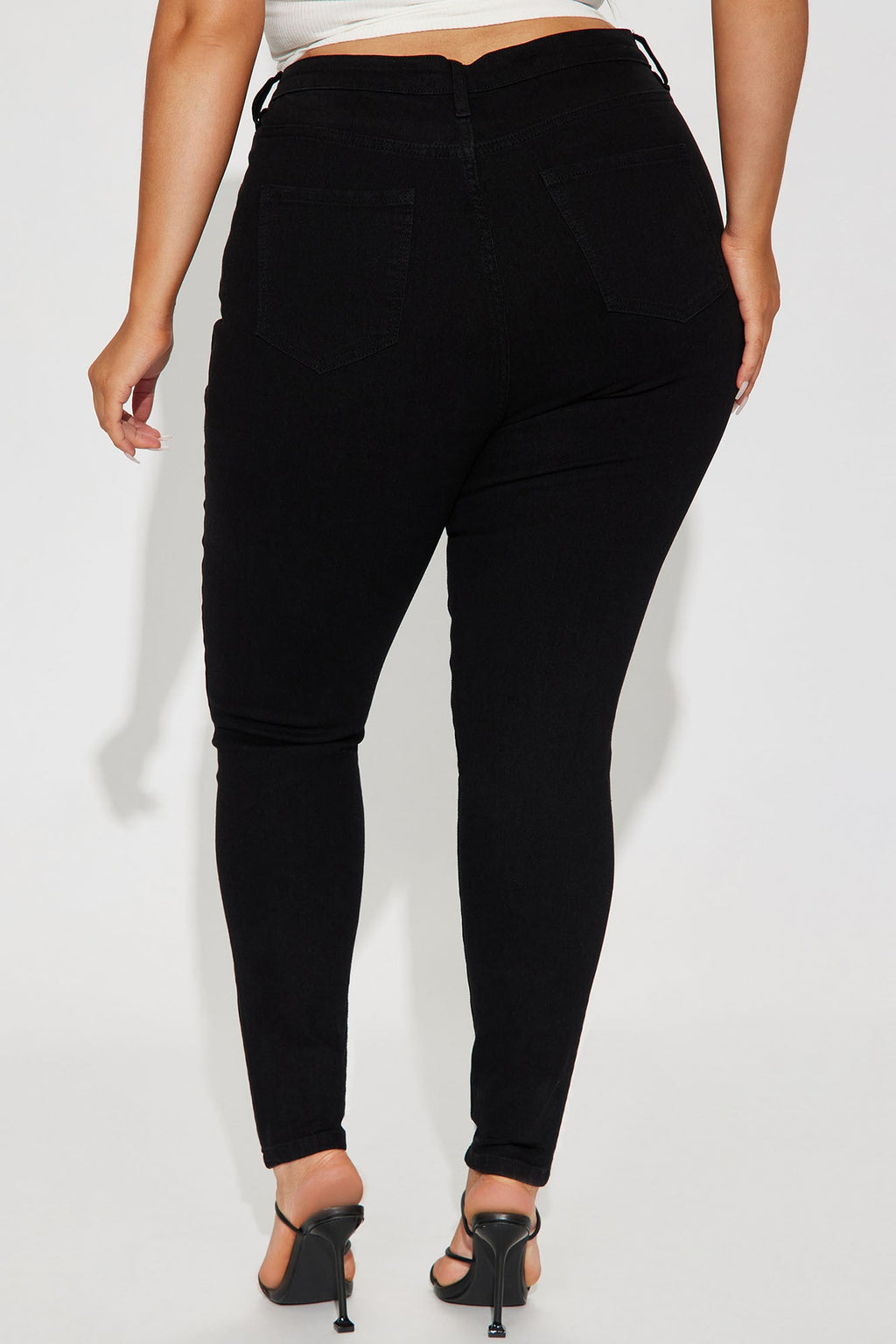 Tall Harper High Rise Stretch Skinny Jeans - Black
