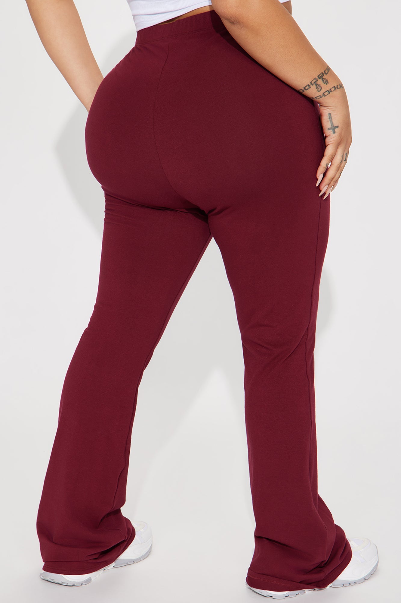 Adriana Flare Pant - Burgundy