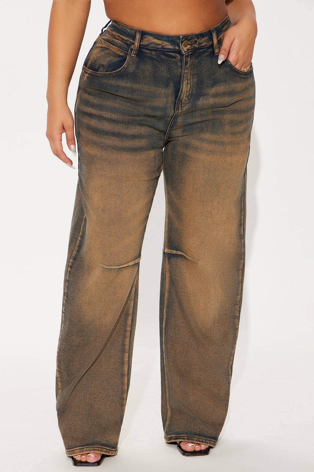 Bring Back Memories Stretch Jeans - Brown