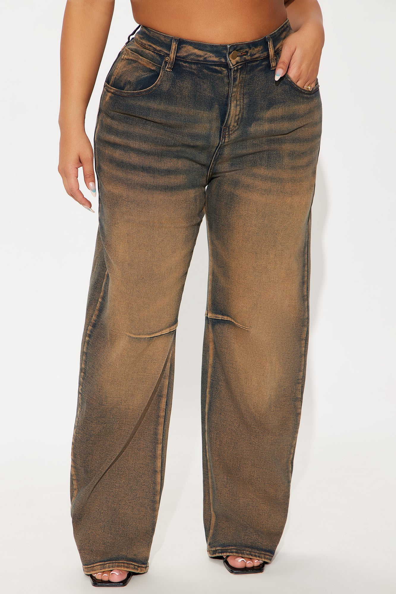 Bring Back Memories Stretch Jeans - Brown