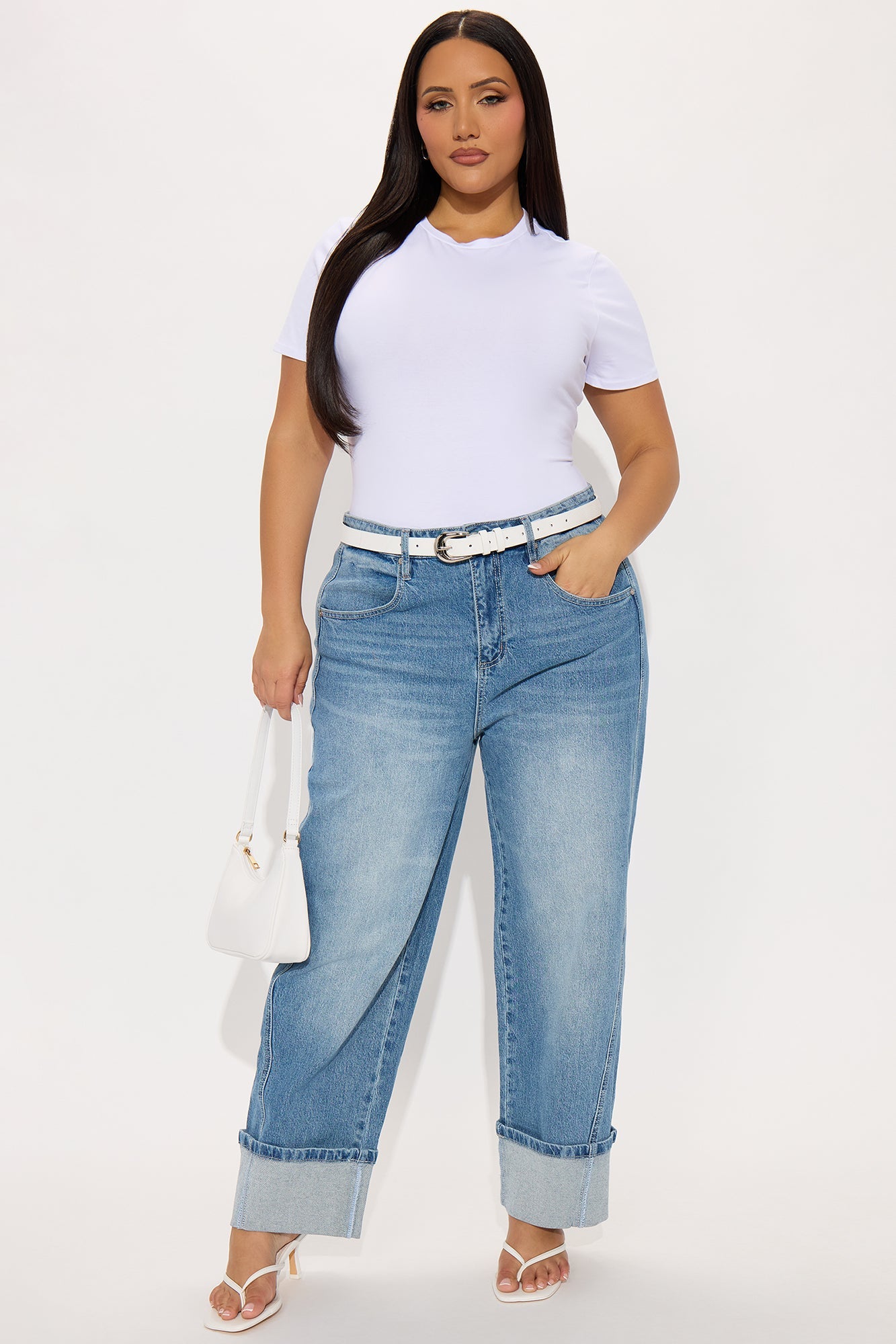 Cambria Short Sleeve Bodysuit - White