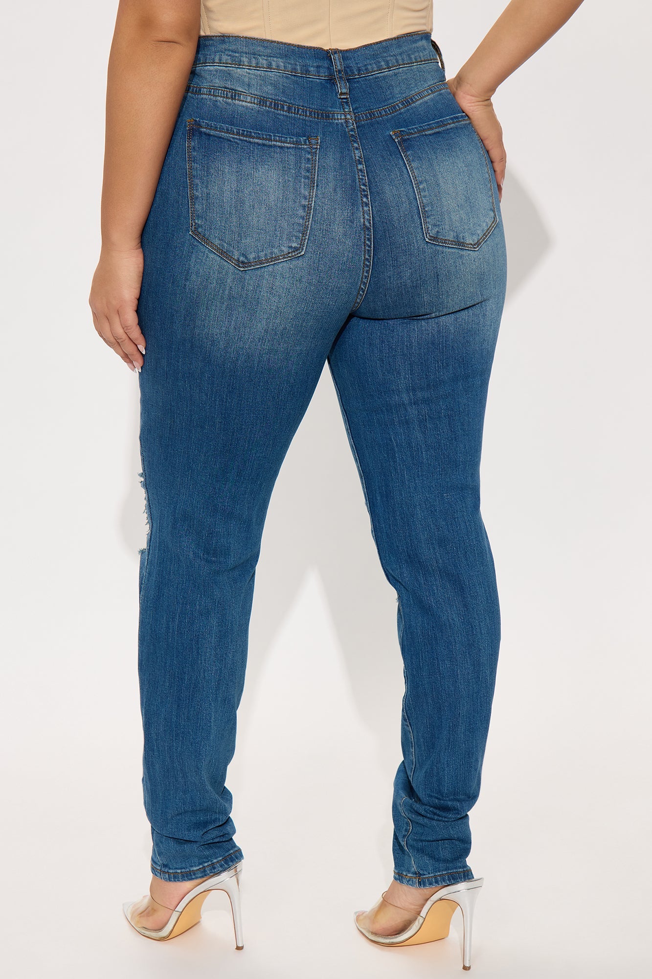 Tall Tough It Up Stretch Skinny Jeans - Dark Wash