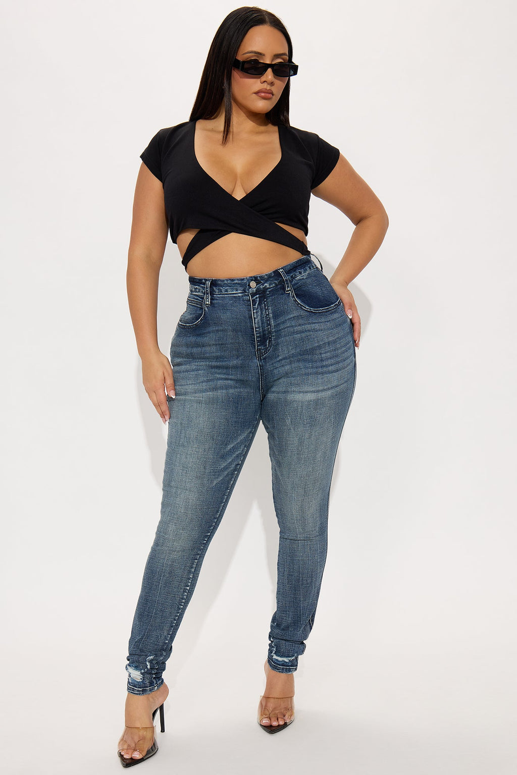 Tall Long Story Short Sculpting Stretch Skinny Jeans - Medium Wash