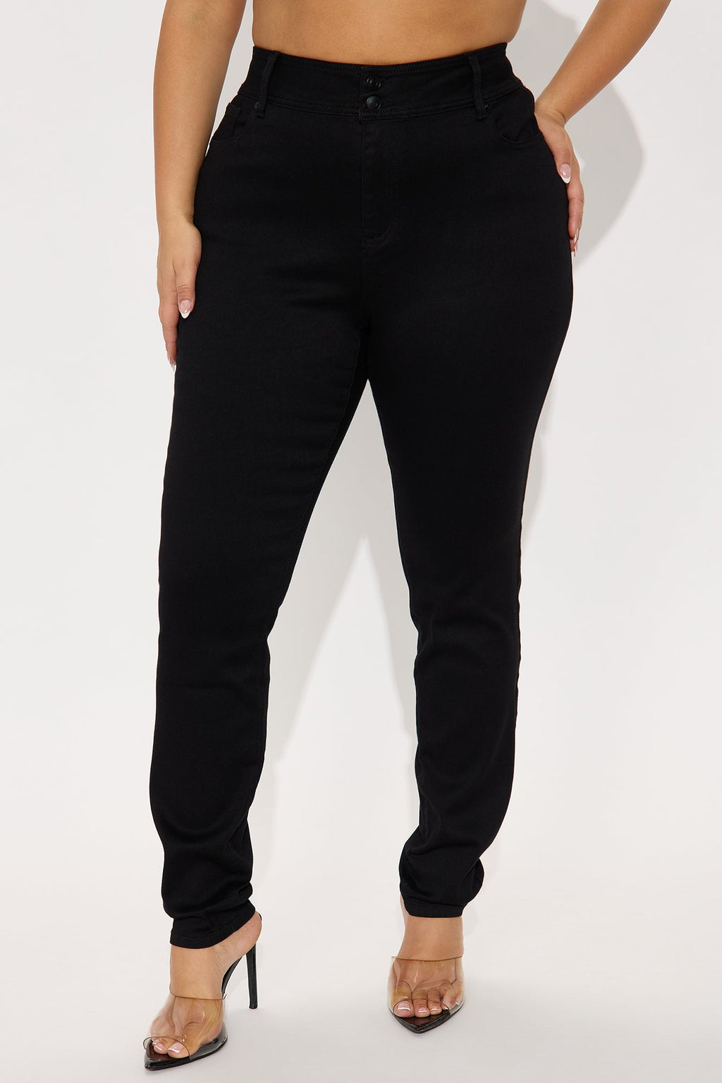 Tall Snatch Me Tight Booty Lifter Skinny Jeans - Black