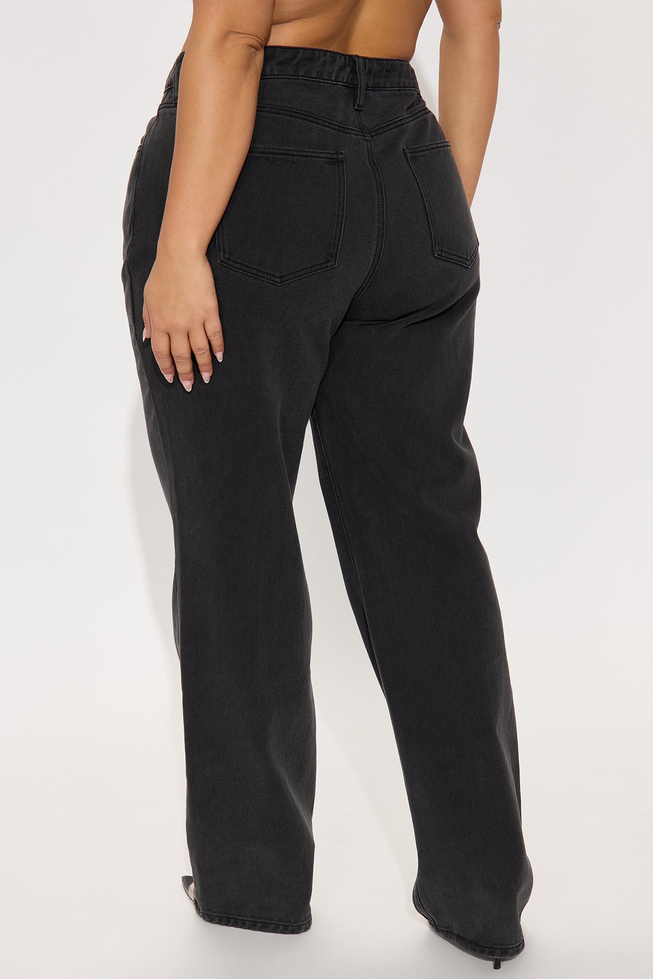 Tall Get It Straight Slouch Fit Jeans - Black