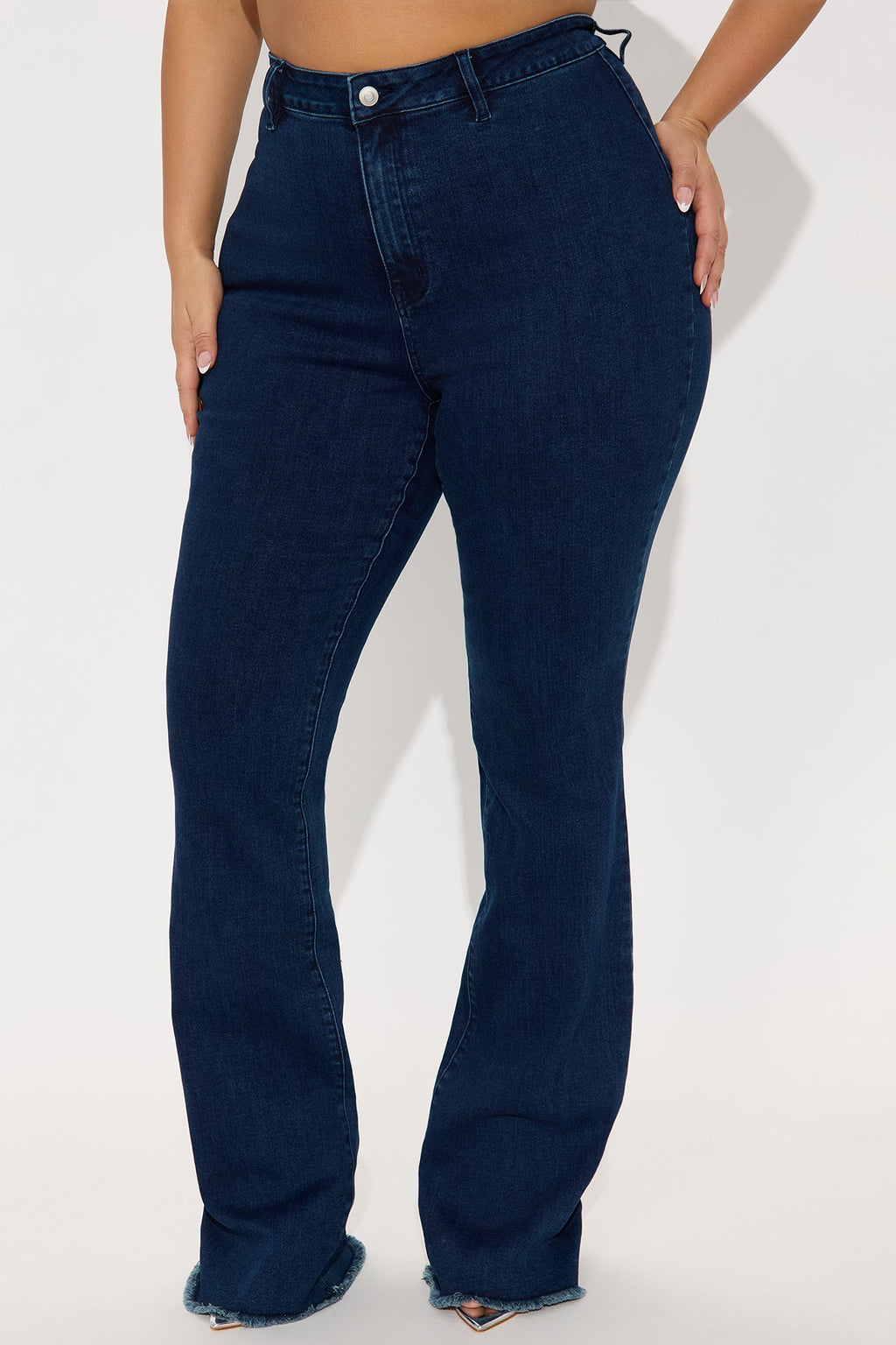 Tall 15 Minutes Of Fame High Waisted Flare Jeans - Acid Wash Denim