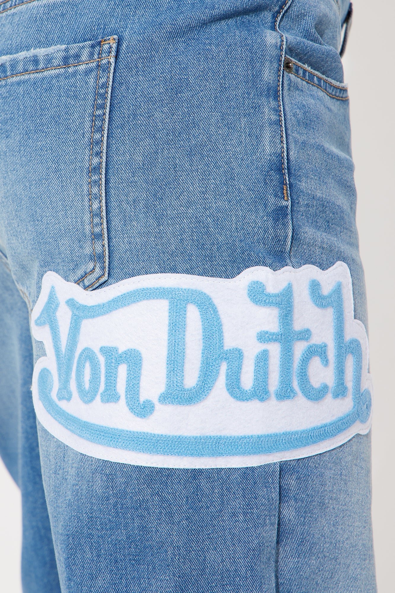Von Dutch Boxer Straight Leg Jeans - Medium Wash