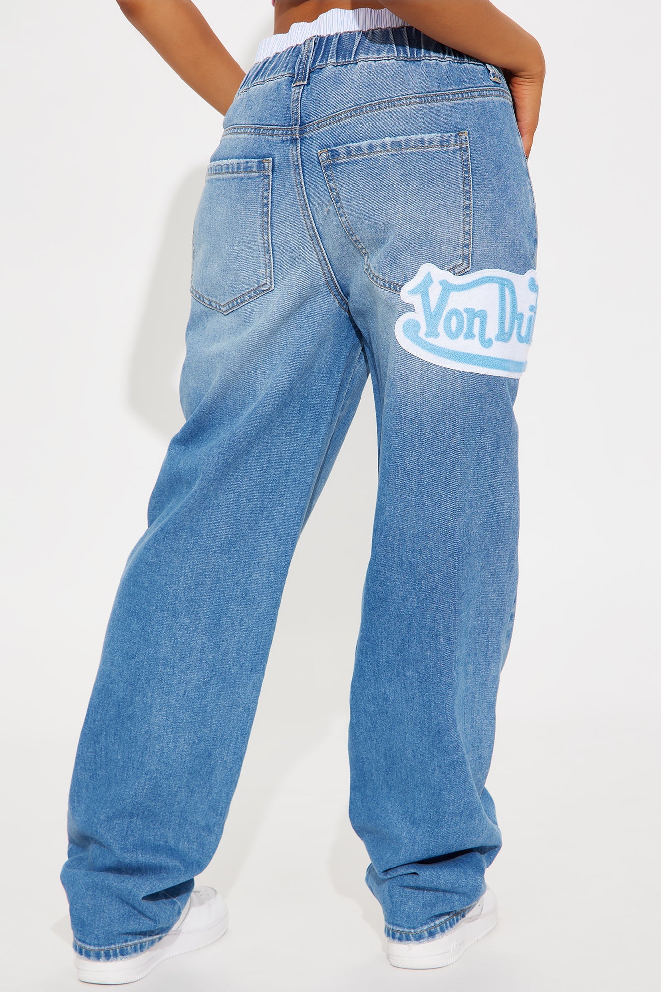 Von Dutch Boxer Straight Leg Jeans - Medium Wash