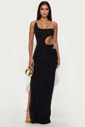 Georgina Cut Out Maxi Dress - Black