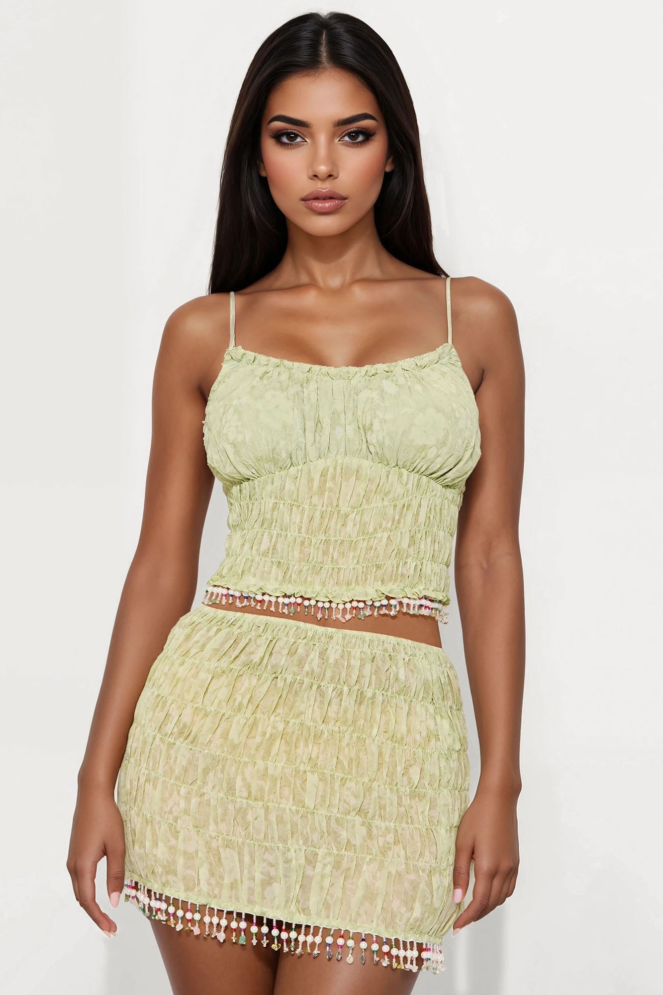 Your Lucky Charm Skirt Set - Sage