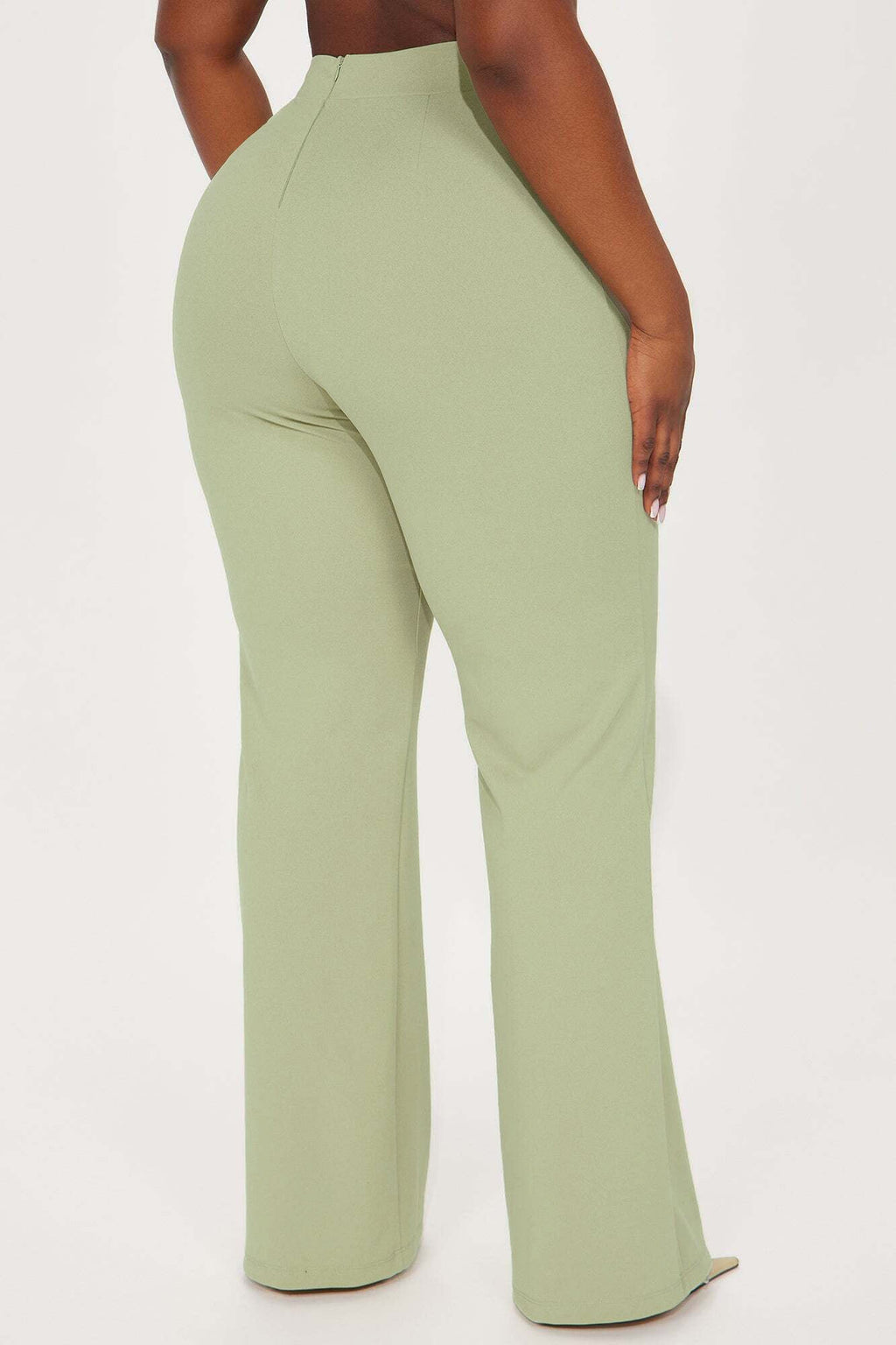 Call It Even Wide Leg Dress Pants - Sage