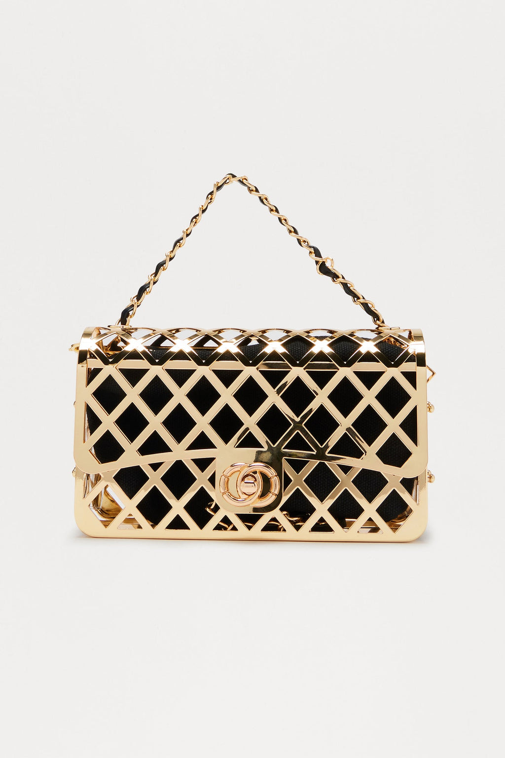 Chosen Girl Metal Clutch - Gold