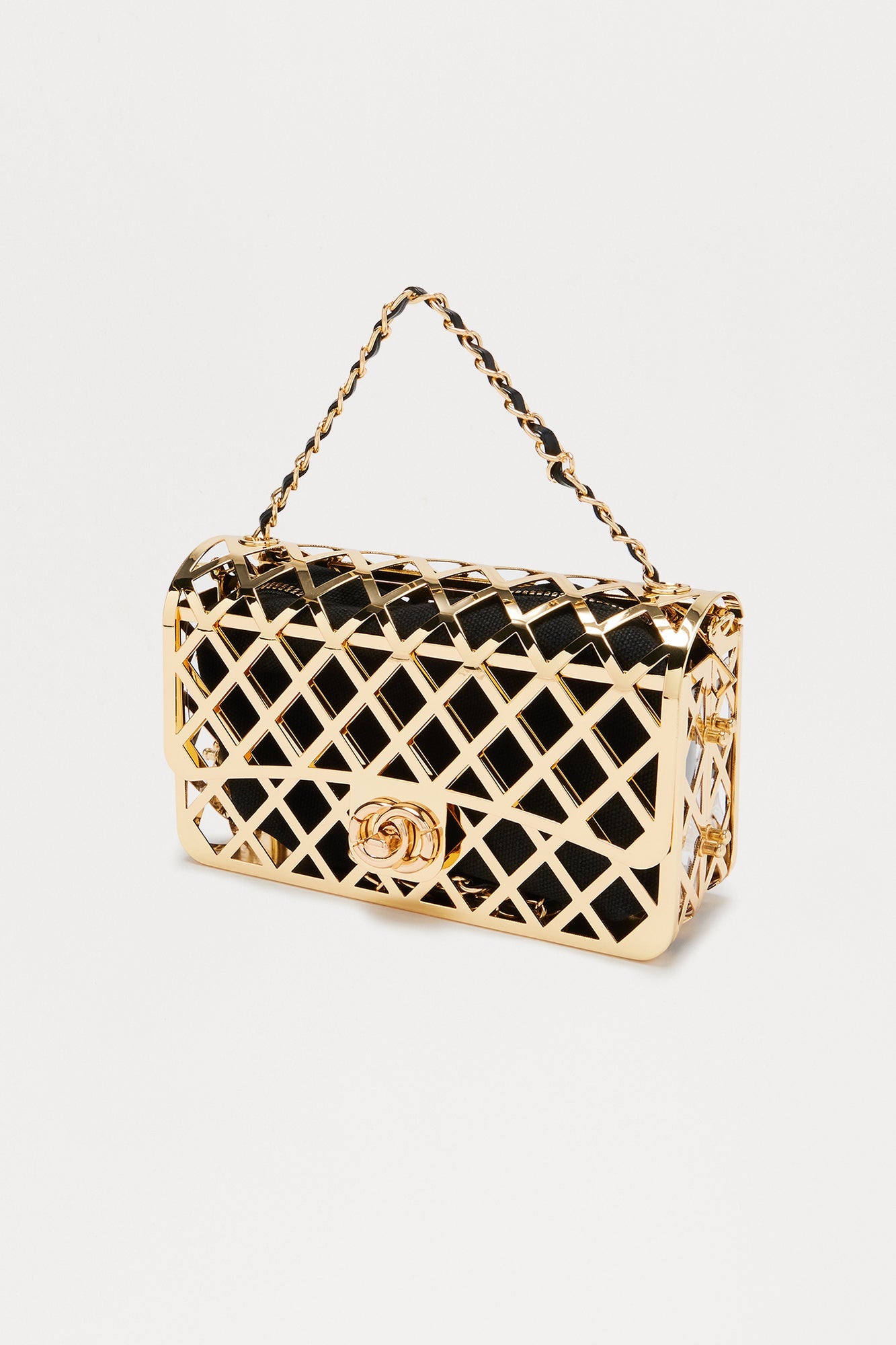 Chosen Girl Metal Clutch - Gold