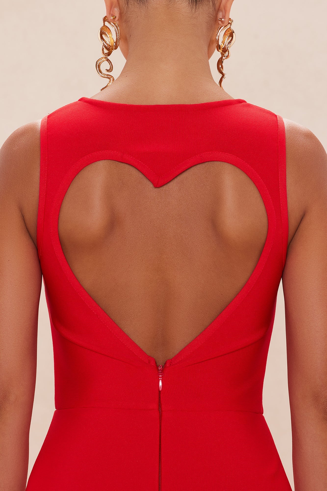 Clementine Bandage Maxi Dress - Red